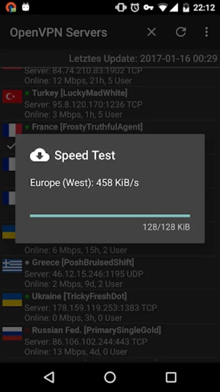 VPN Servers – capture d'écran 5